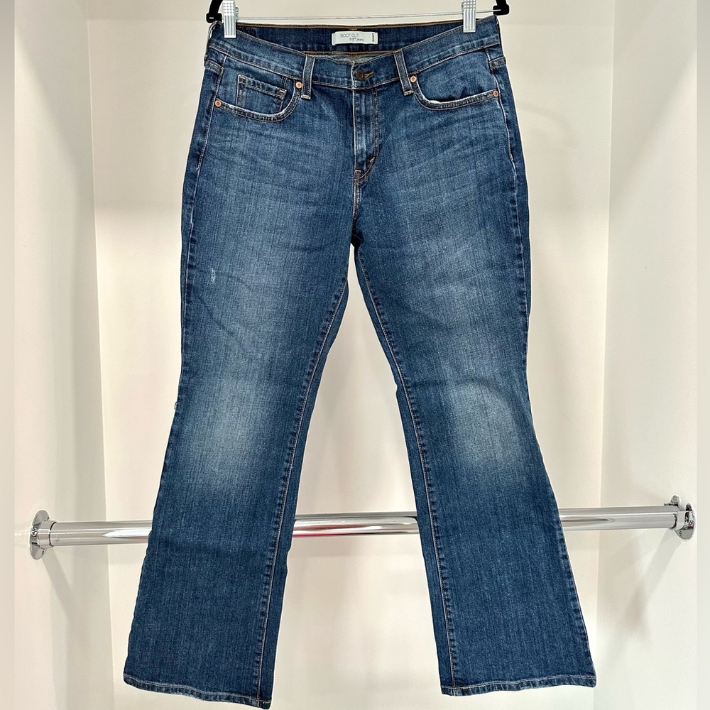 Levi’s 515 Bootcut Denim Jeans size 10 EUC fancy pockets levis